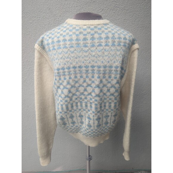 Samband of Iceland Sweater LG 100%  Pure New Wool Fair Isle Slouchy - Picture 3 of 11